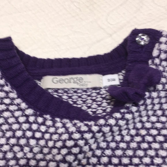 18-24m (5/$20) Knit Holiday Dress by George - Picture 6 of 13